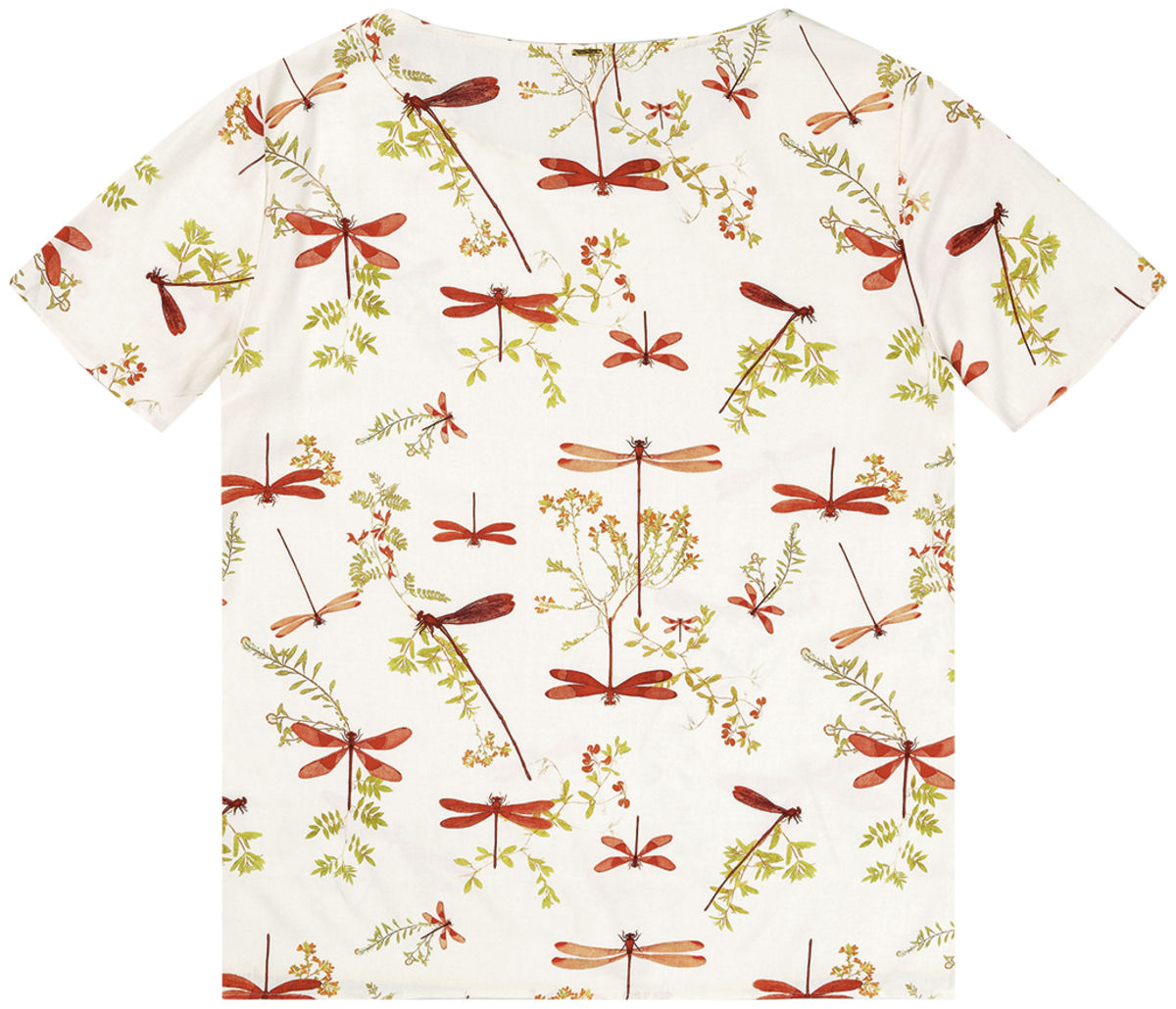 Blusa Manga Curta em Tecido Plano Lez A Lez Feminino 7274L