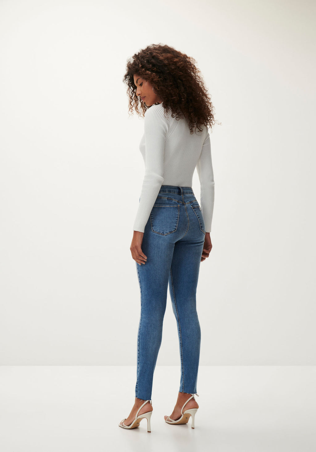 Calça Jeans Skinny Cintura Alta Lez A Lez Feminino 7924L