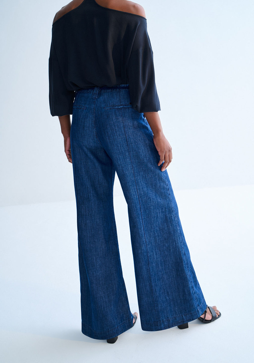 Calça Jeans Pantalona Alfaiataria Lez A Lez Feminino 0018E
