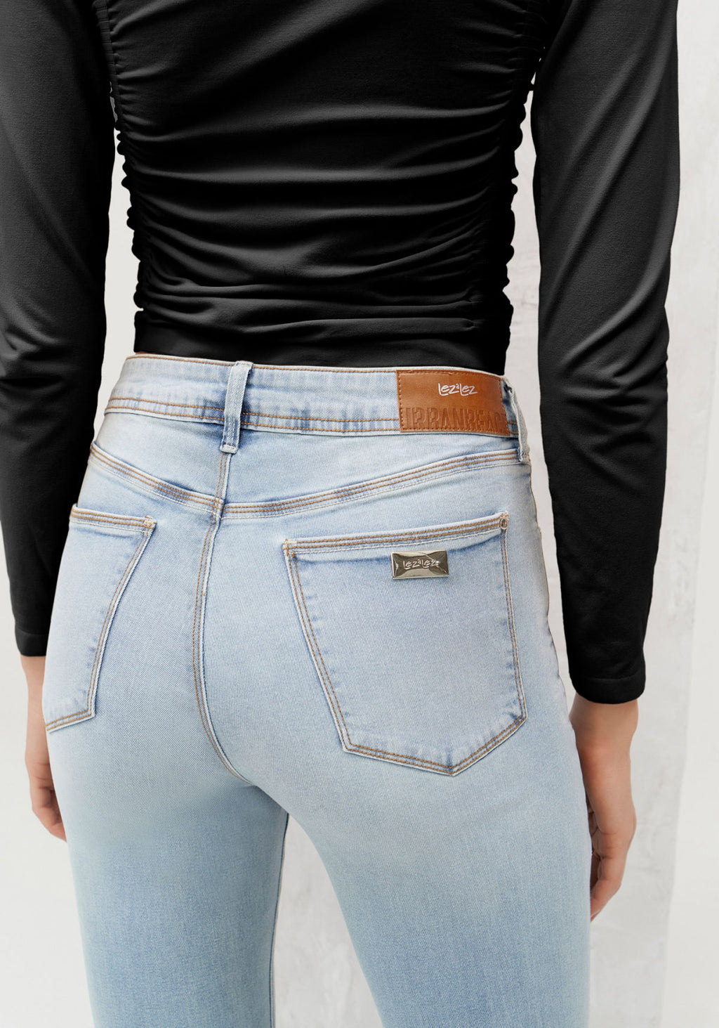 Calça Jeans Skinny Cintura Alta Lez A Lez Feminino 2172L