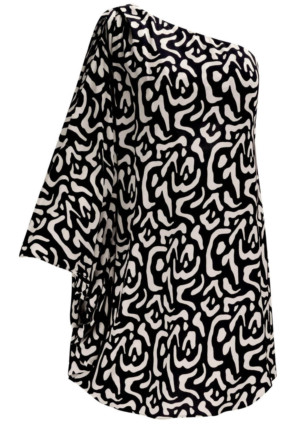 Vestido Curto Amplo Um Ombro Só Lez A Lez Feminino 3223E