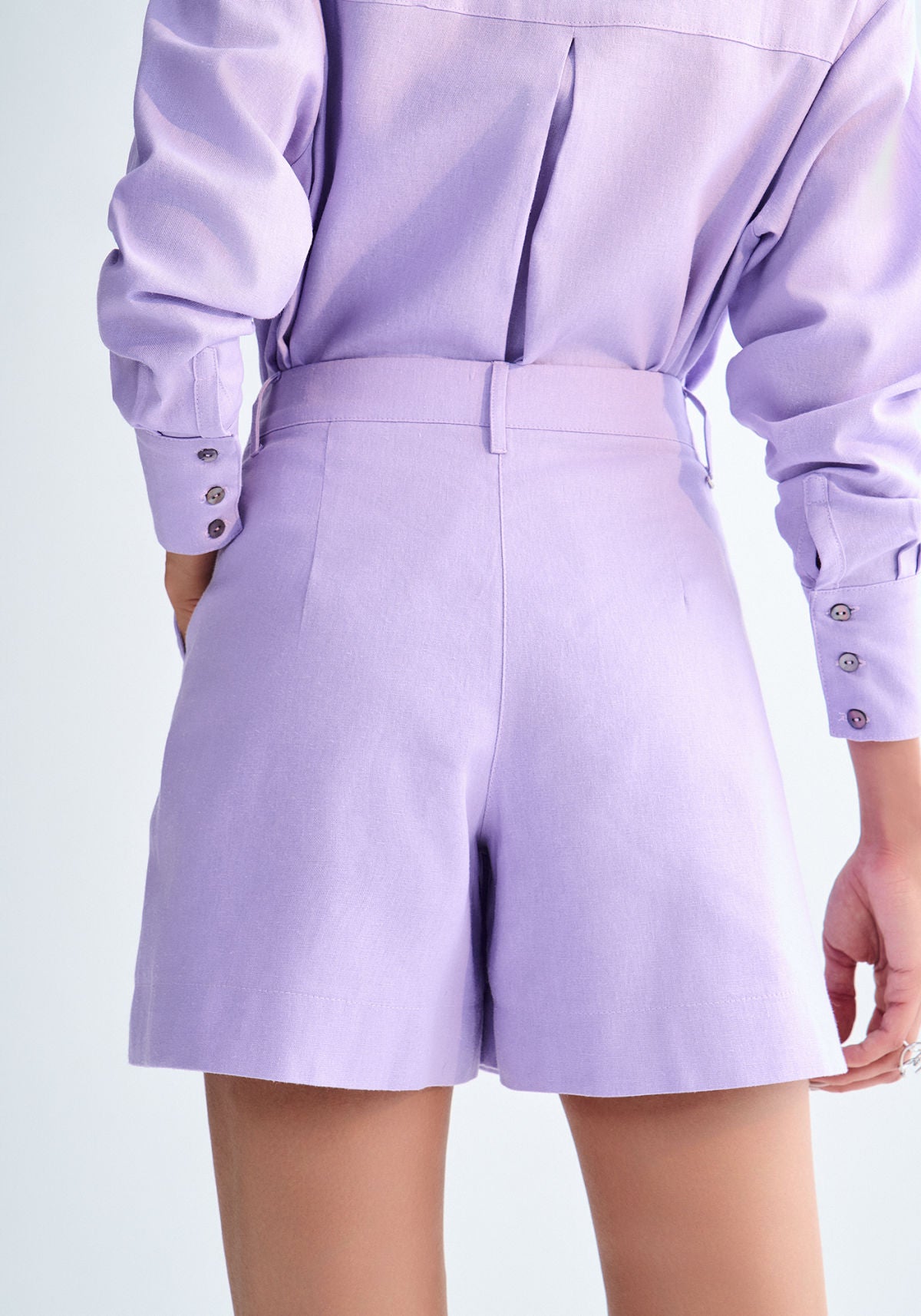 Shorts Alfaiataria em Linho Lez A Lez Feminino 3053E