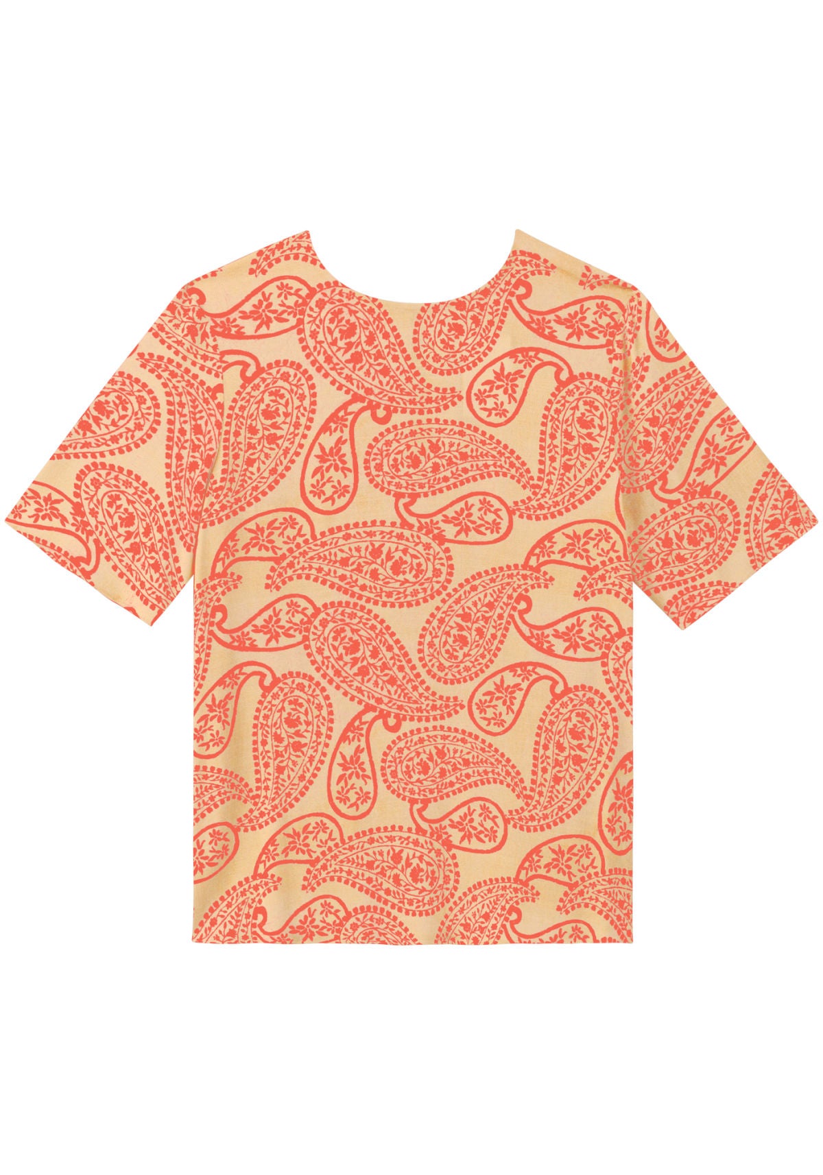 Blusa Estampada De Mangas Curtas Lez A Lez Feminino 3521E