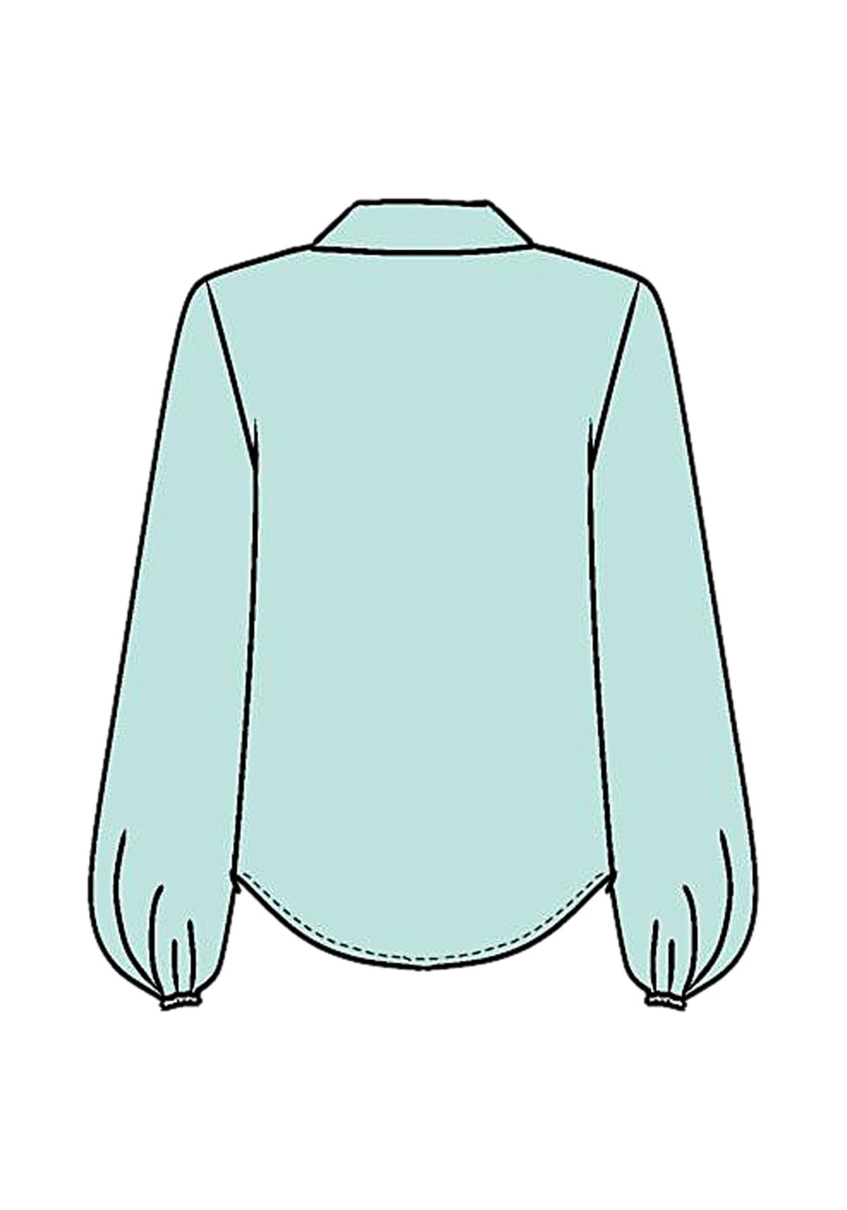 Camisa De Mangas Longas Em Viscose Lez A Lez Feminino 9158E