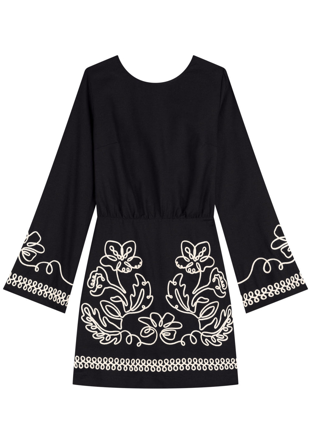 Vestido Curto De Mangas Longas Lez A Lez Feminino 7516E