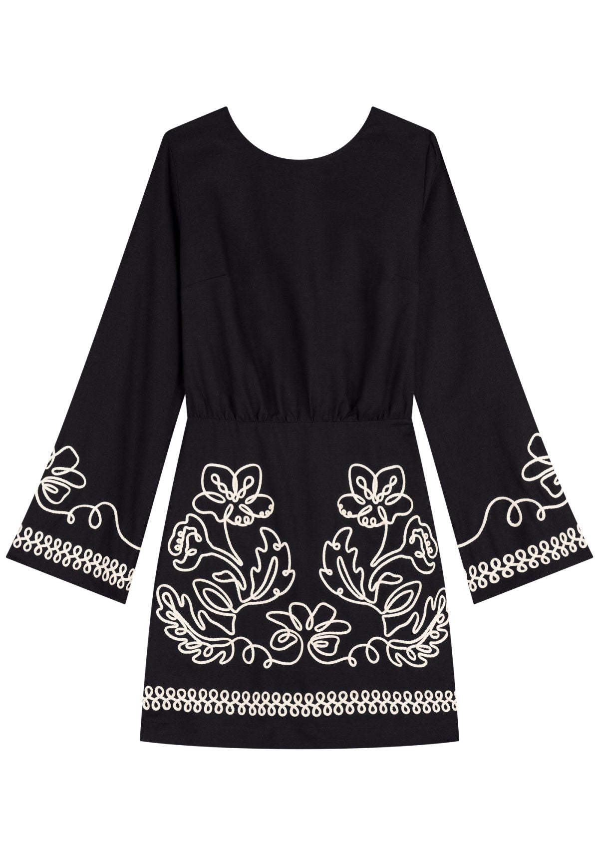 Vestido Curto De Mangas Longas Lez A Lez Feminino 7516E