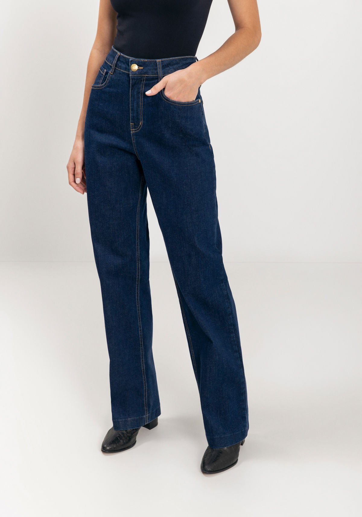 Calça Jeans Reta Slim Everyday Lez A Lez Feminino 1537E