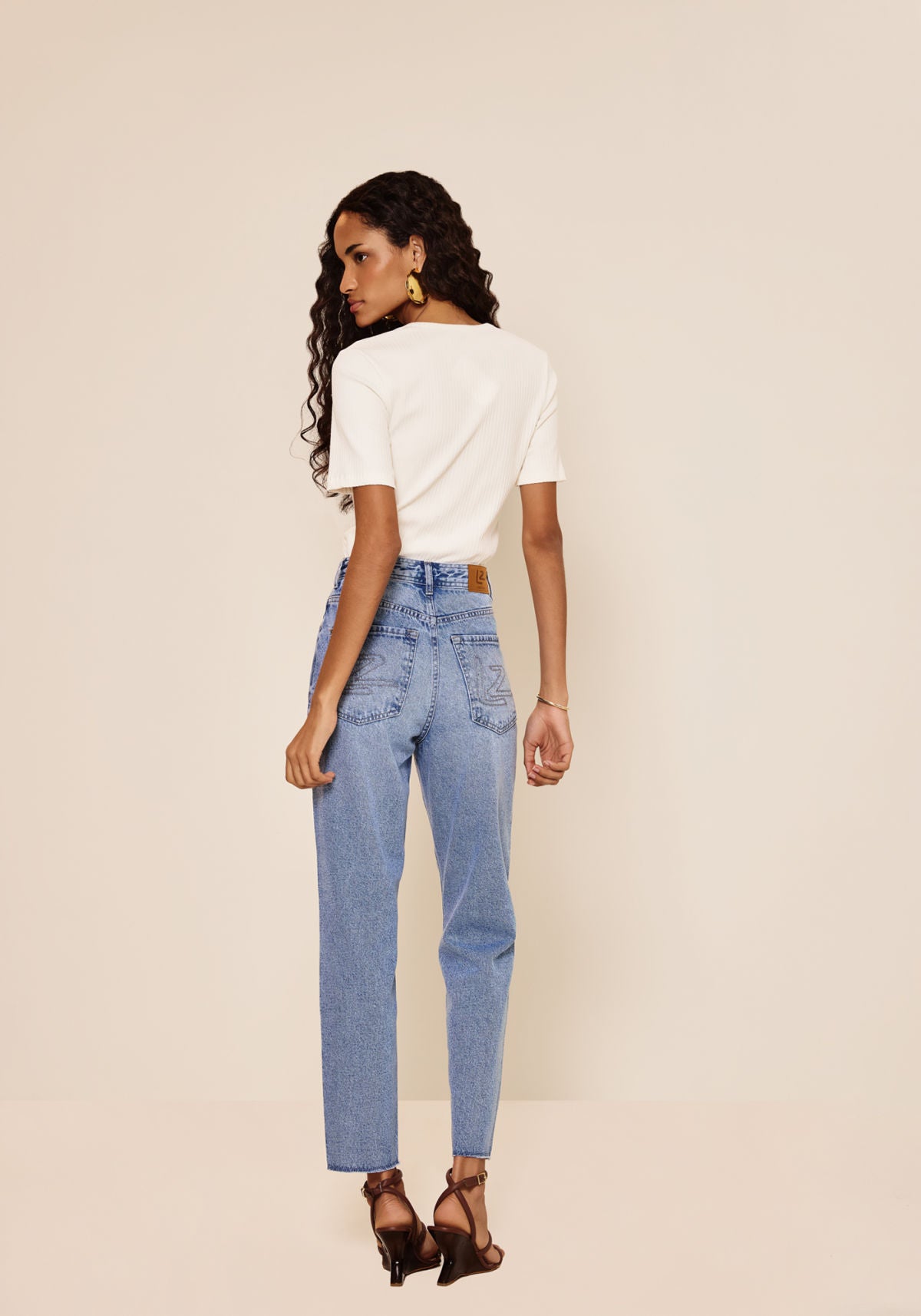 Calça Jeans Mom De Cintura Alta Lez A Lez Feminino 0955E