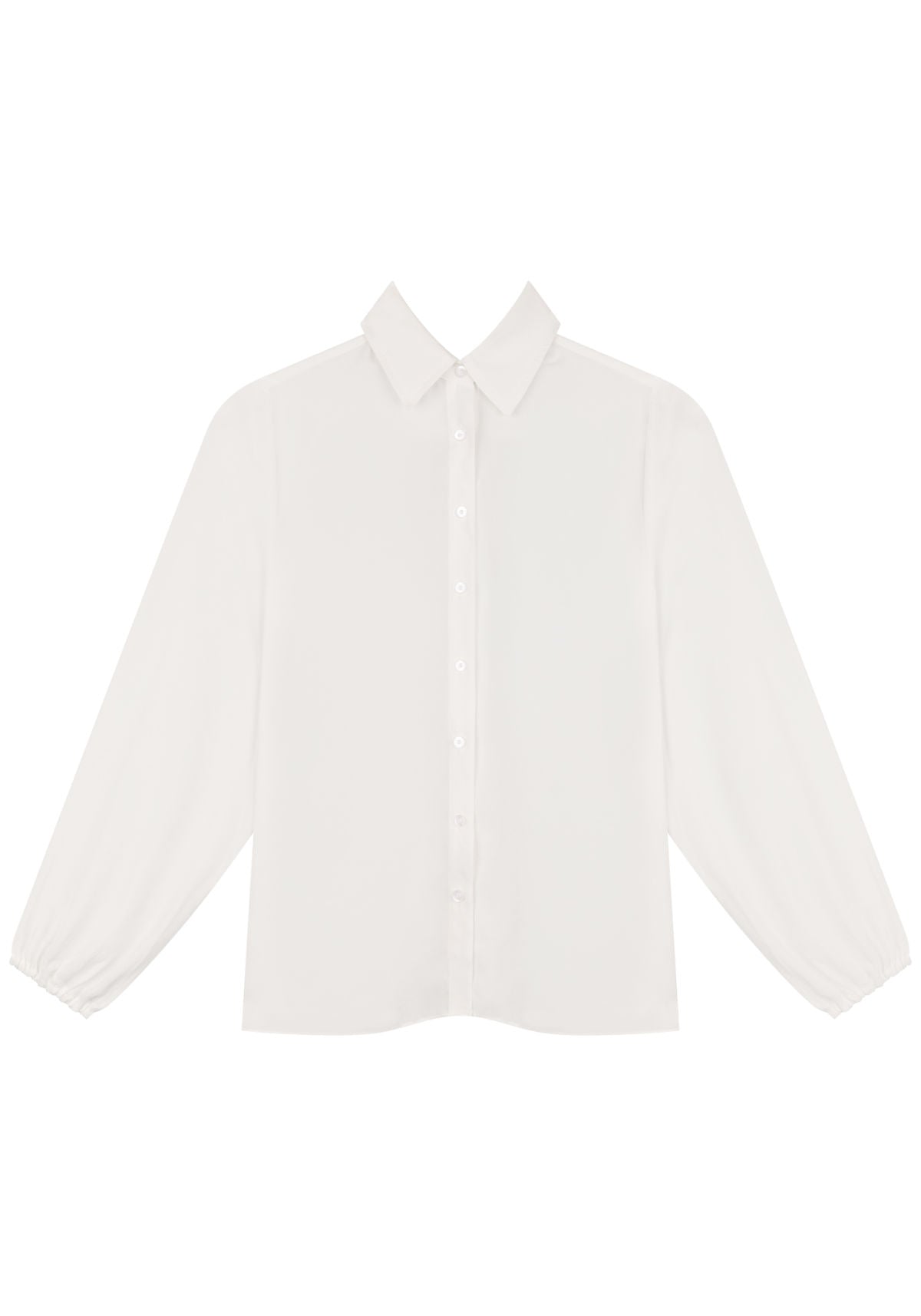 Camisa Lisa Alongada Com Mangas Lez A Lez Feminino 9163E