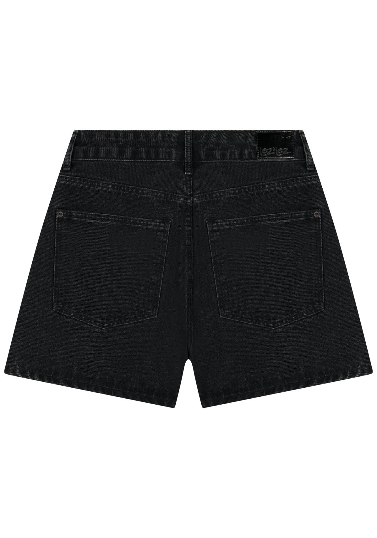 Shorts Jeans Preto Com Cintura Lez A Lez Feminino 2307E