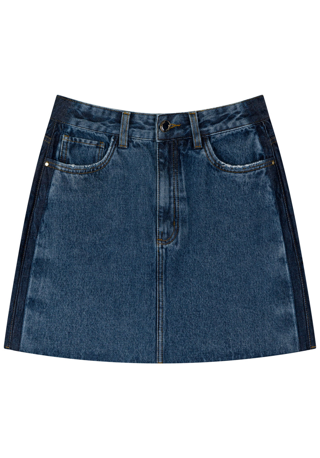 Saia Jeans Curta Com Cintura Alta Lez A Lez Feminino 2328E