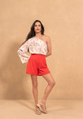 Shorts De Cintura Alta Lez A Lez Feminino 5470E