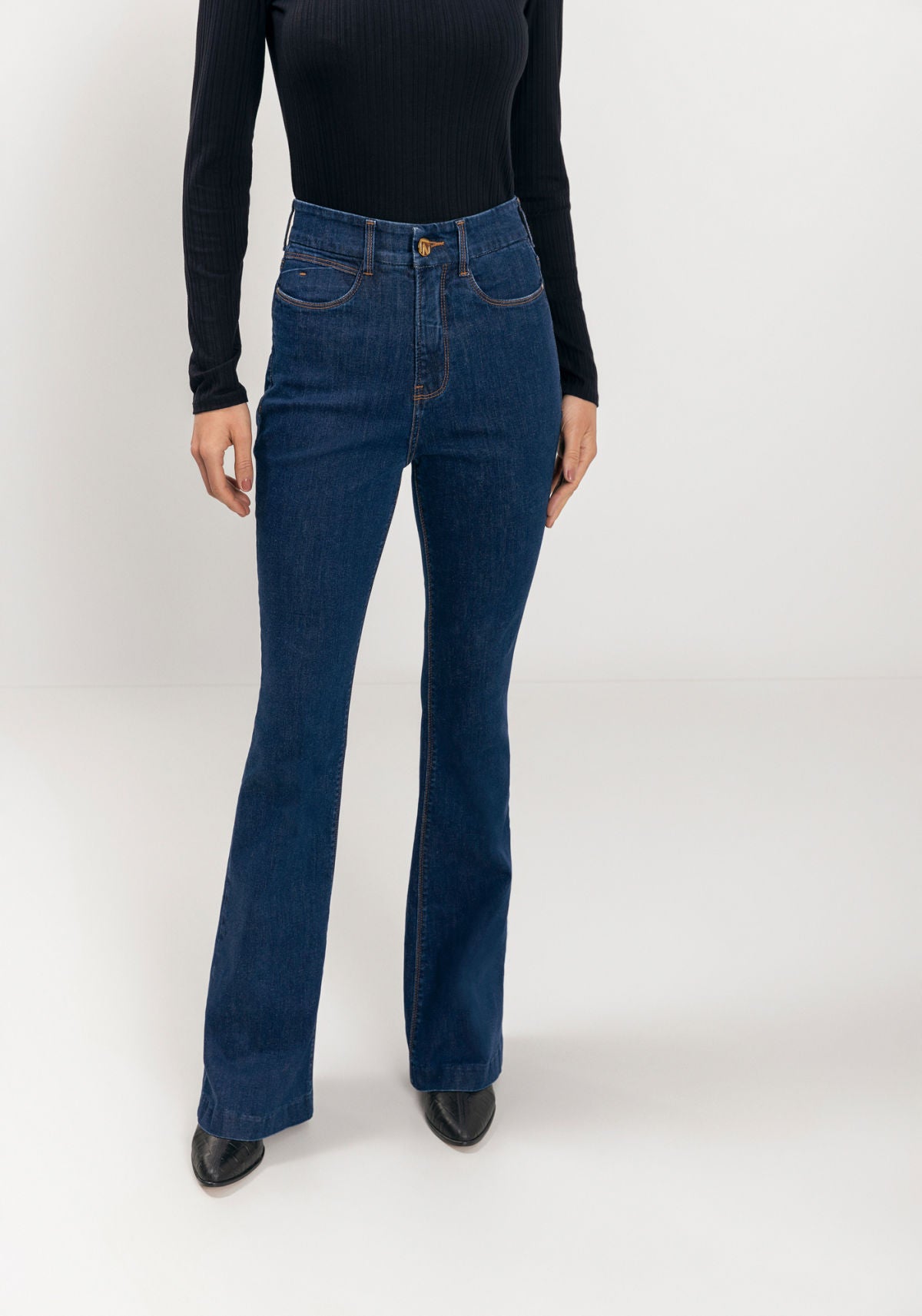 Calça Jeans Boot Cut Contour Lez A Lez Feminino 1522E