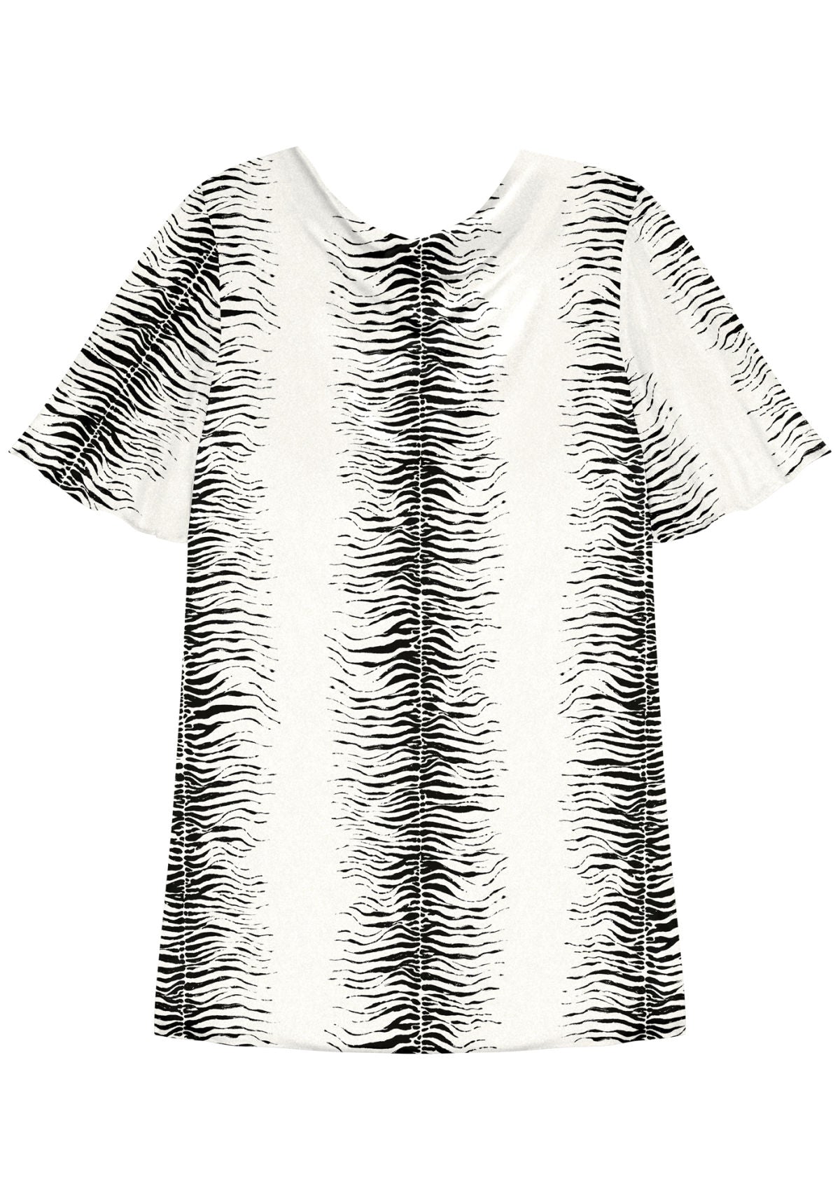 Blusa De Mangas Curtas Estampada Lez A Lez Feminino 9126E