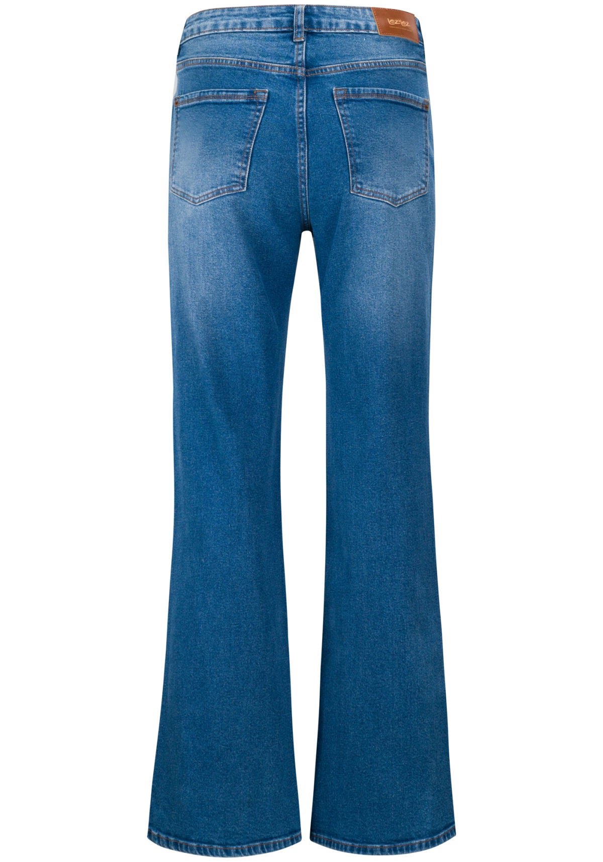 Calça Jeans Wide Leg Cintura Alta Lez A Lez Feminino 0013E