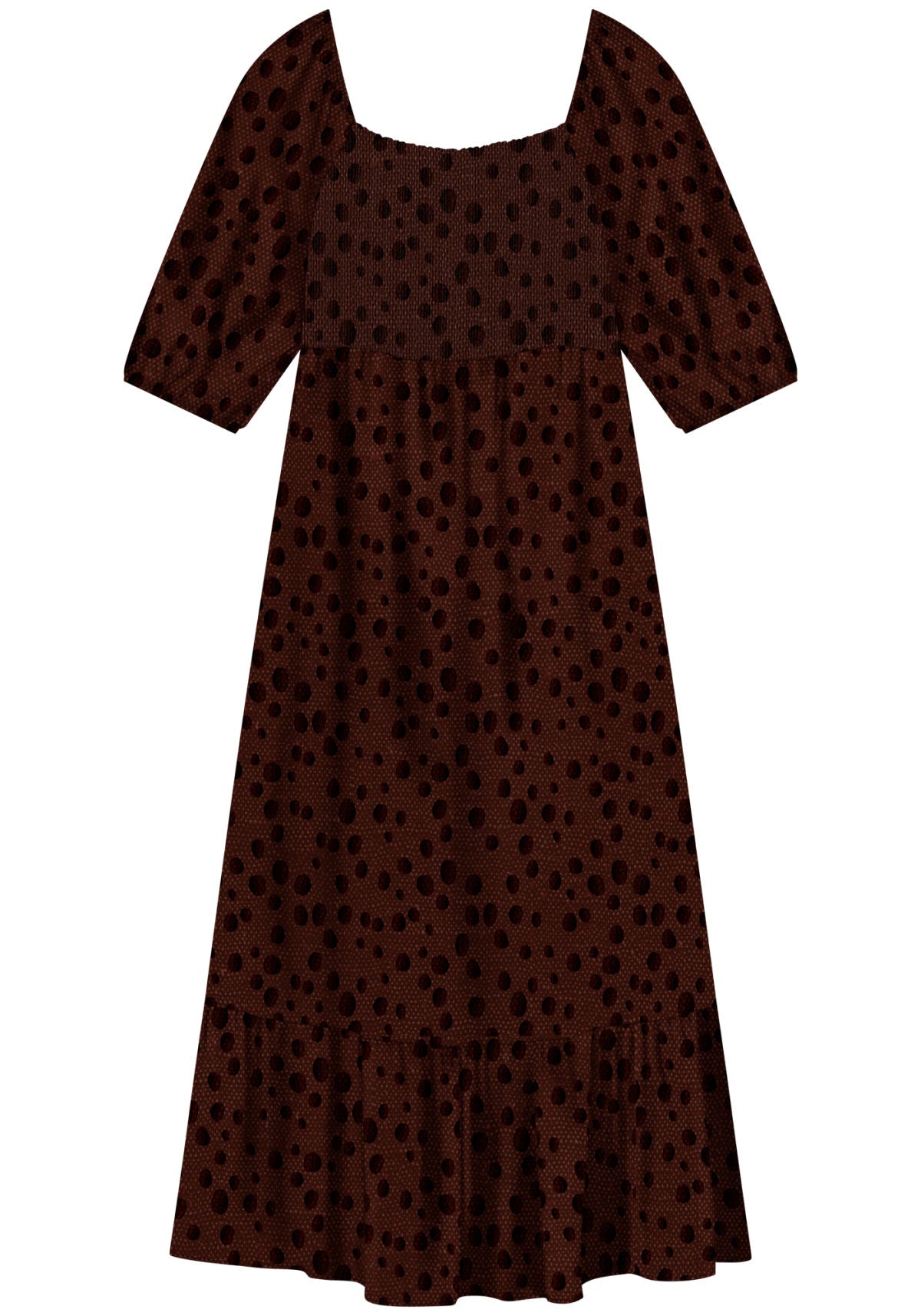 Vestido Chá Estampado Mangas Curta Lez A Lez Feminino 7836E