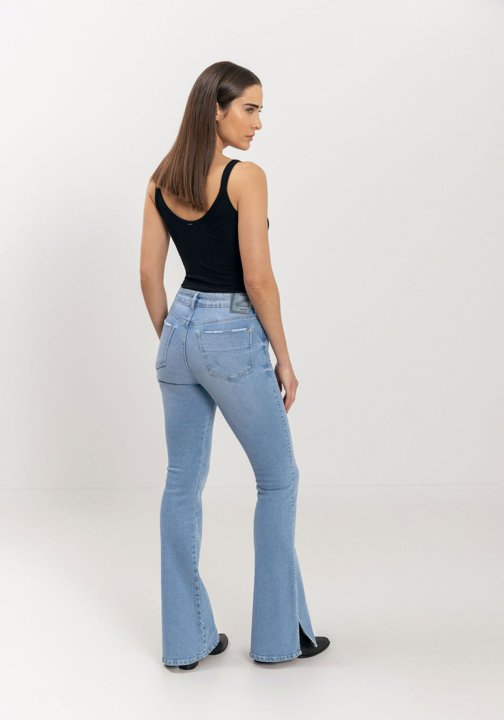 Calça Jeans Boot Cut Cintura Alta Lez A Lez Feminino 1519E