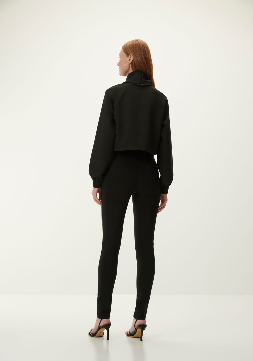 Calça Skinny Cintura Média em PU Lez A Lez Feminino 1068L