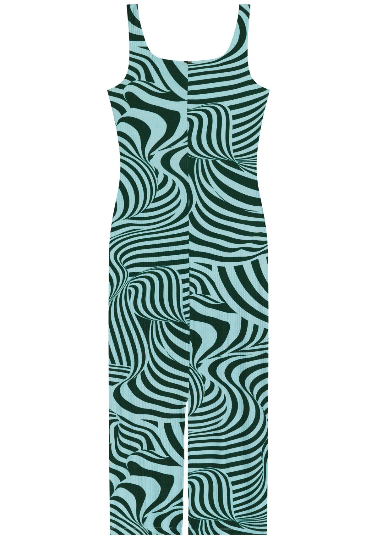 Vestido De Alças Midi Chá Estampado Lez A Lez Feminino 7270E