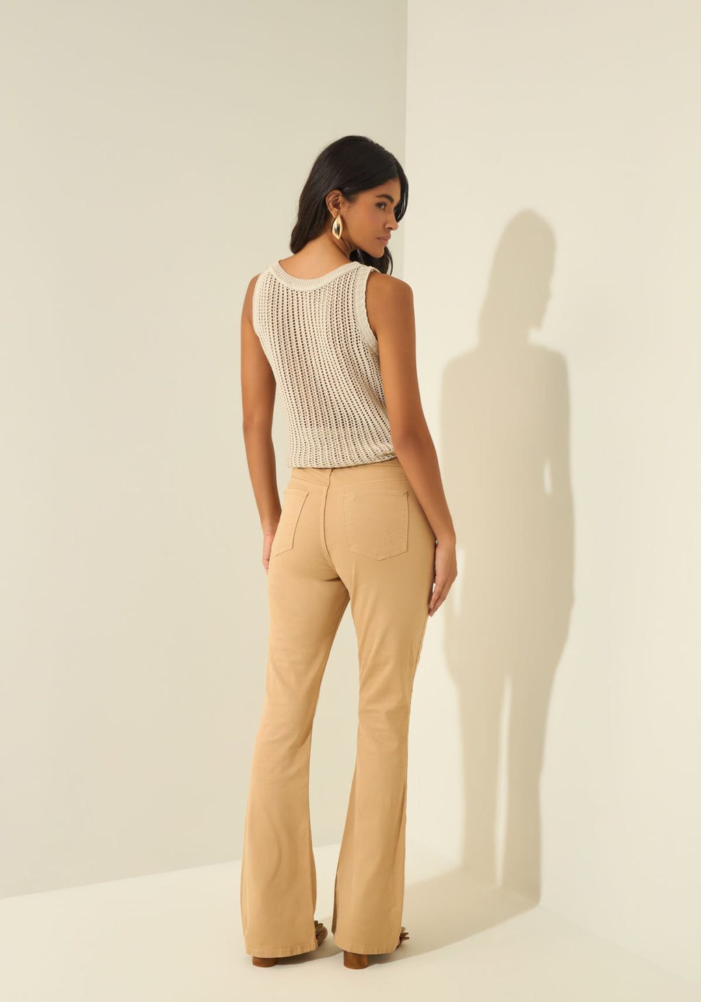 Calça Boot Cut De Sarja Lez A Lez Feminino 0214E
