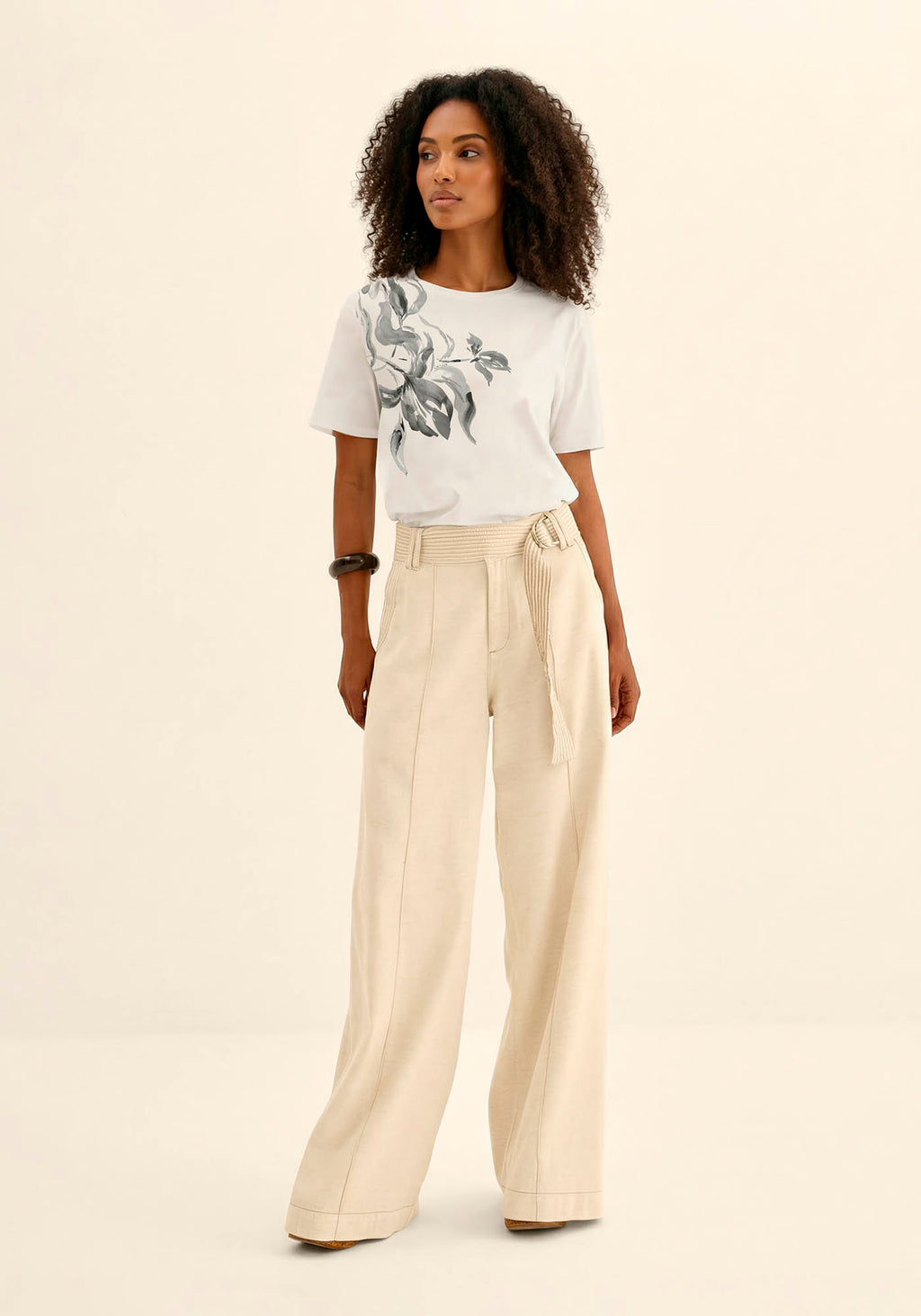 T-shirt Em Malha Algodão Penteado Lez a Lez Feminino 5756e