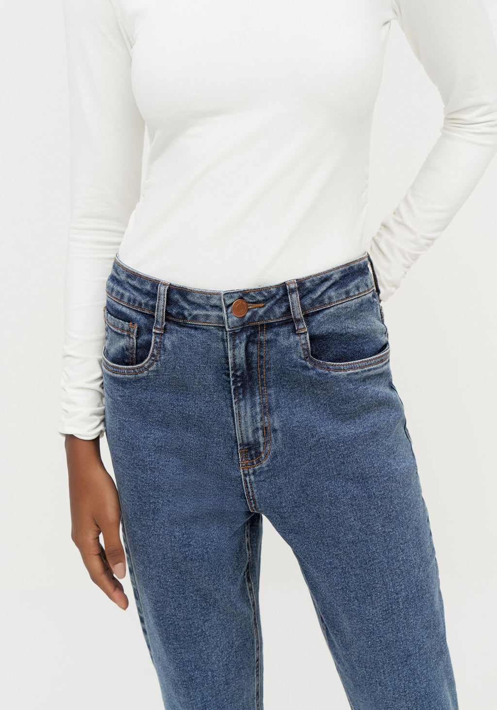 Calça Jeans Mom Comfort Super Alta Lez A Lez Feminino 2167L