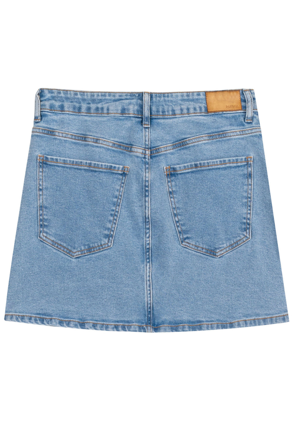 Saia Jeans Curta Cintura Alta Lez A Lez Feminino 7965L