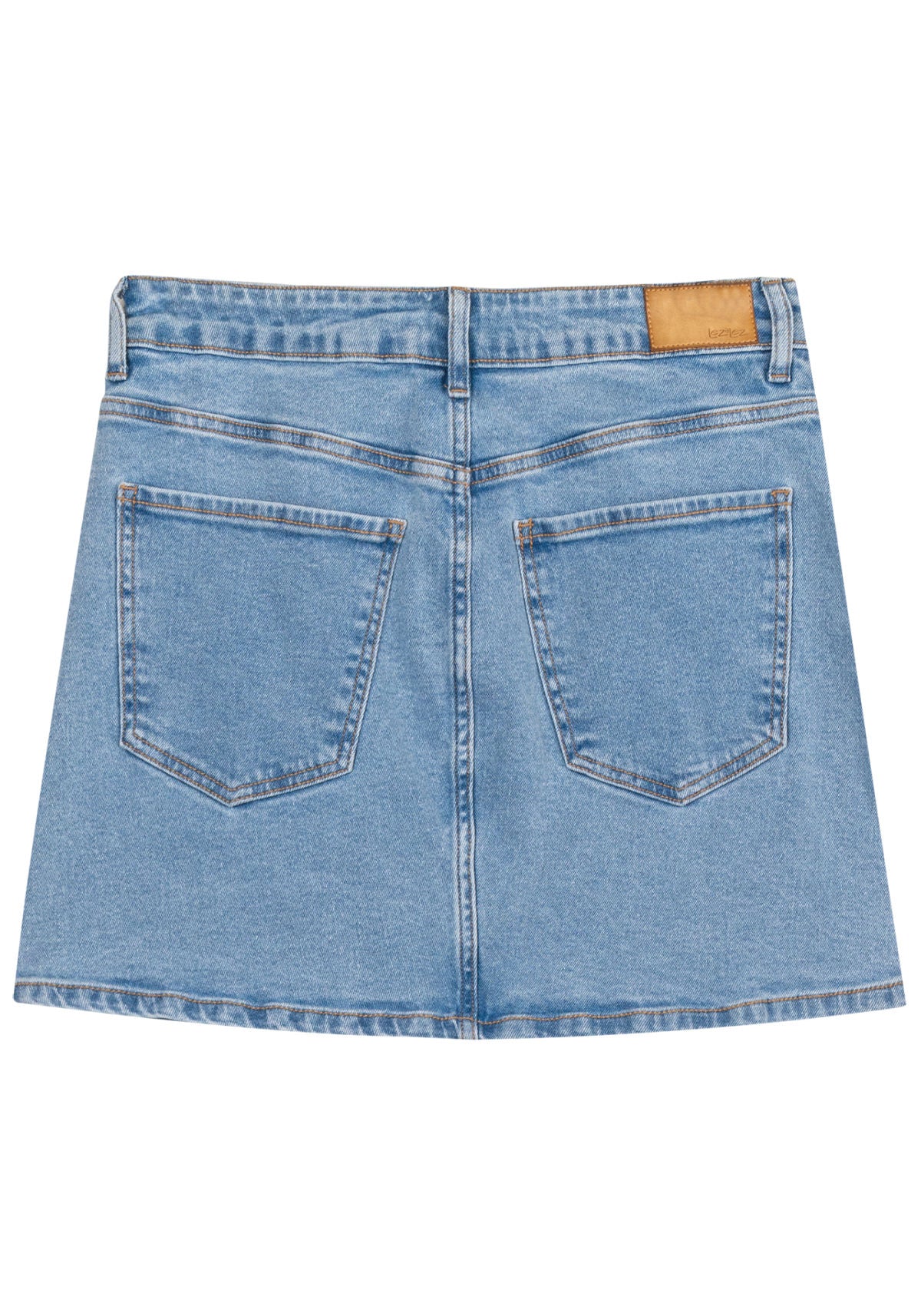 Saia Jeans Curta Cintura Alta Lez A Lez Feminino 7965L