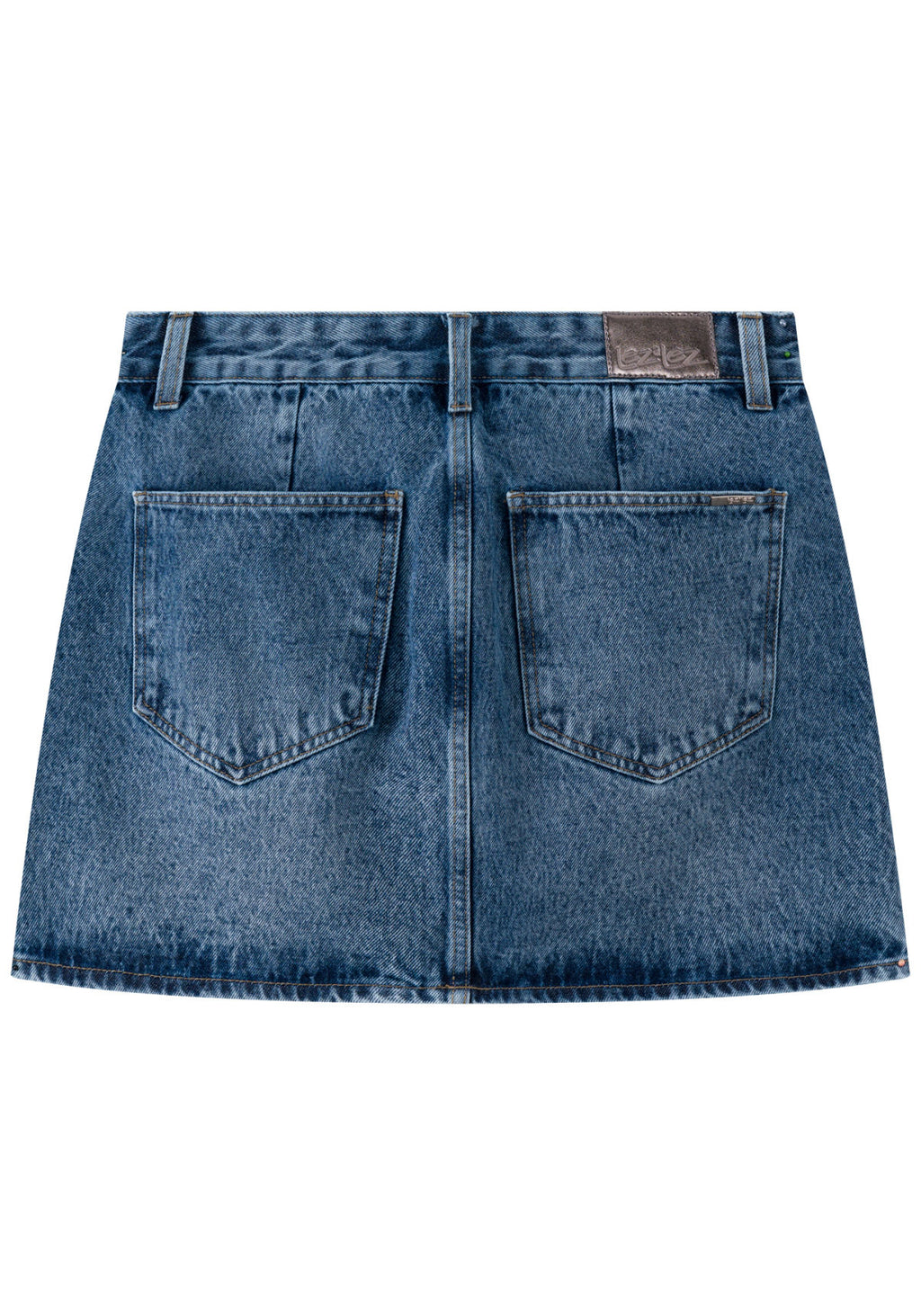 Saia Jeans Curta Com Cintura Alta Lez A Lez Feminino 0163E