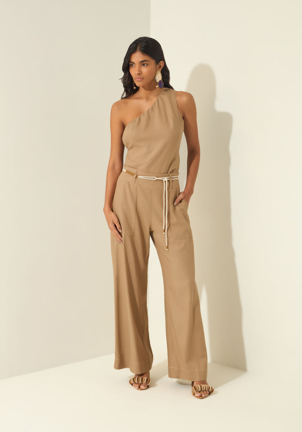 Blusa De Um Ombro Só Com Recorte Lez A Lez Feminino 3540E
