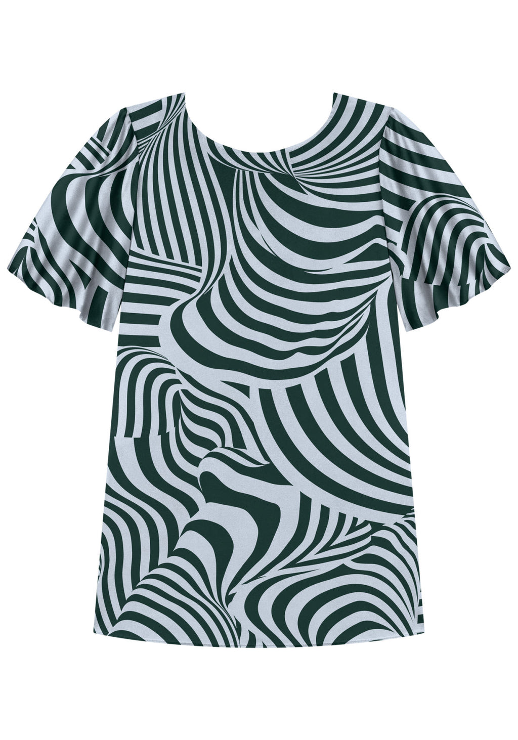 Vestido Curto Fluido Estampado Lez A Lez Feminino 7550E