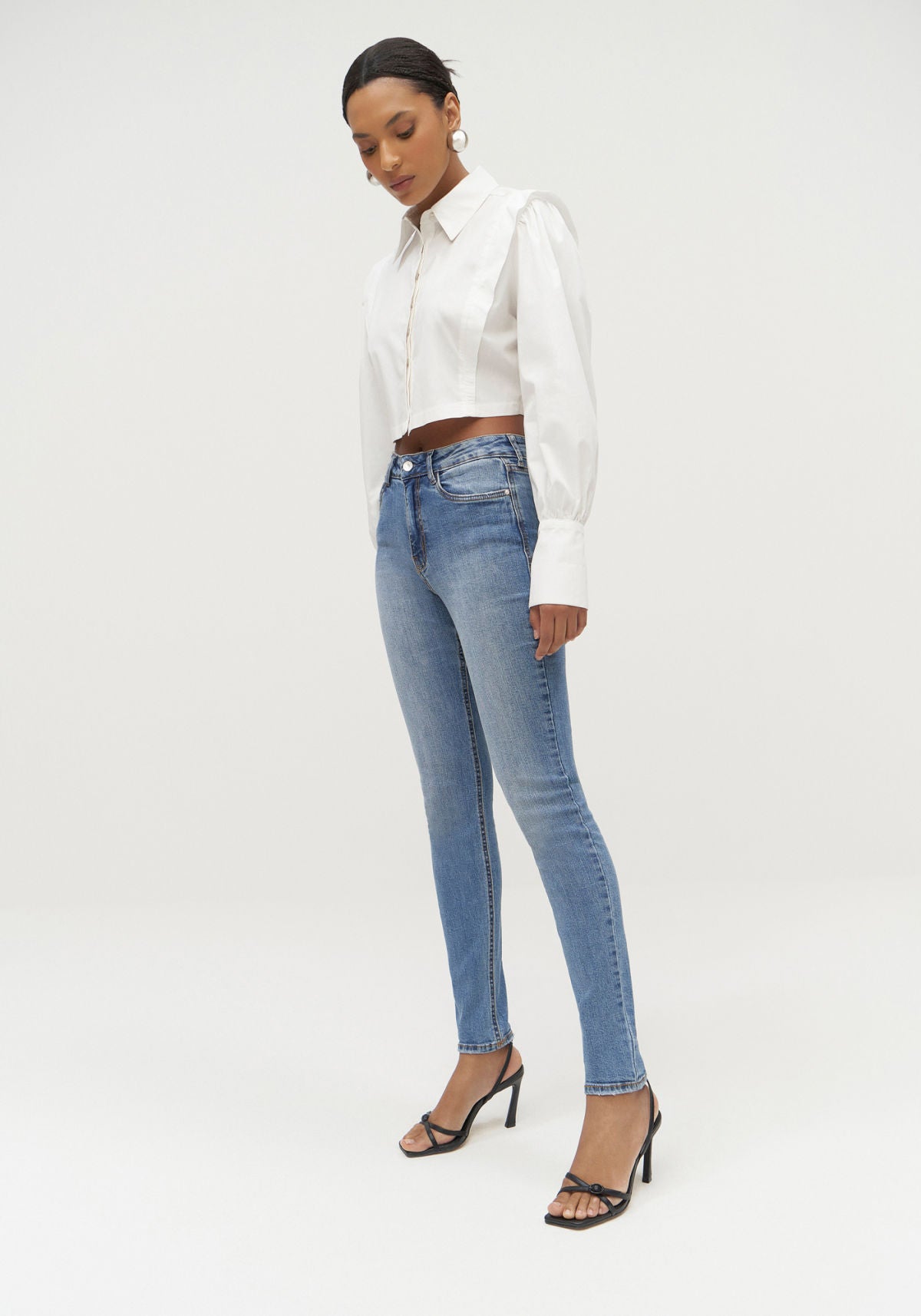 Calça Jeans Skinny Estonada Lez A Lez Feminino 2179L