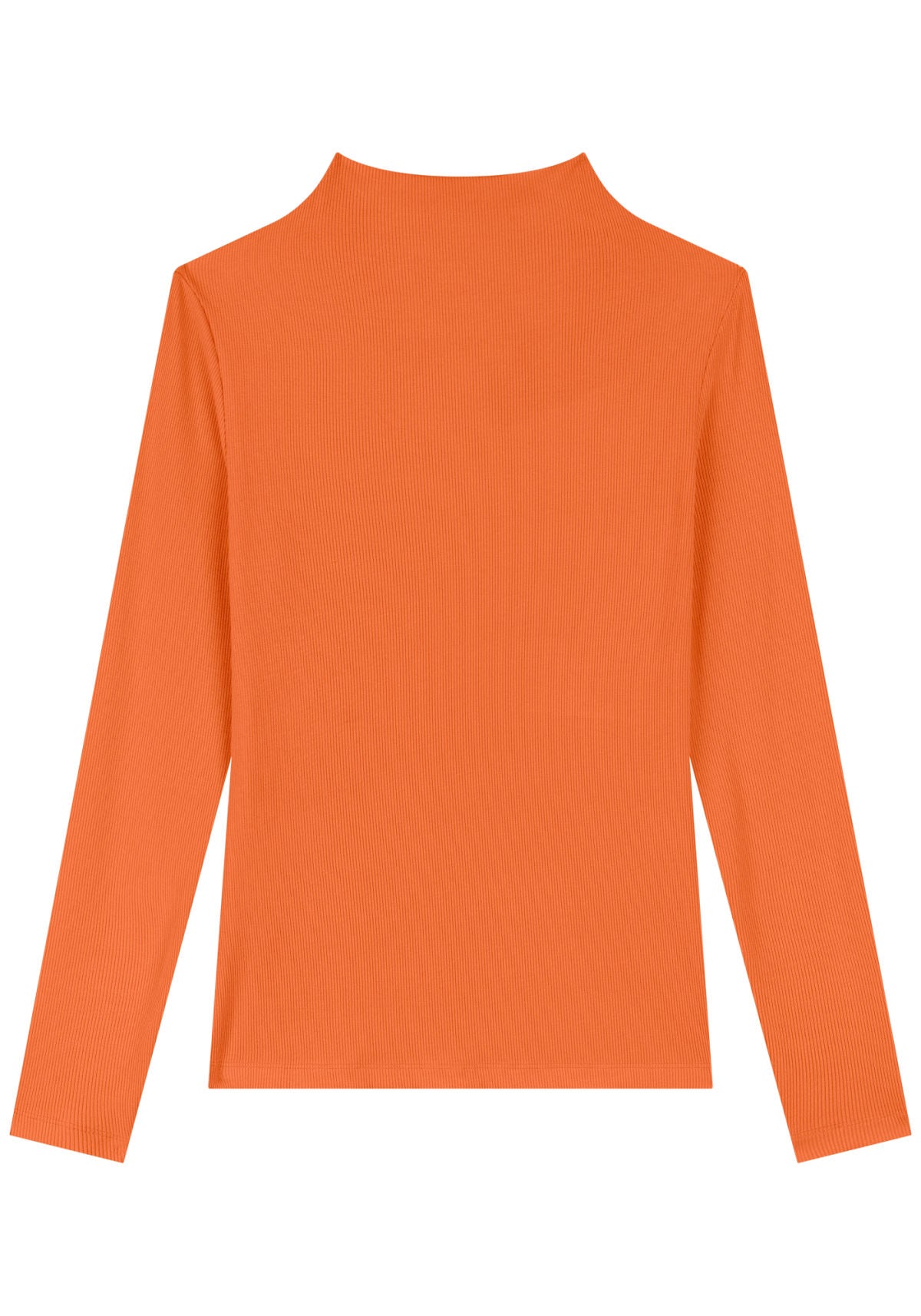 Blusa Canelada De Mangas Longas Lez A Lez Feminino 9256E