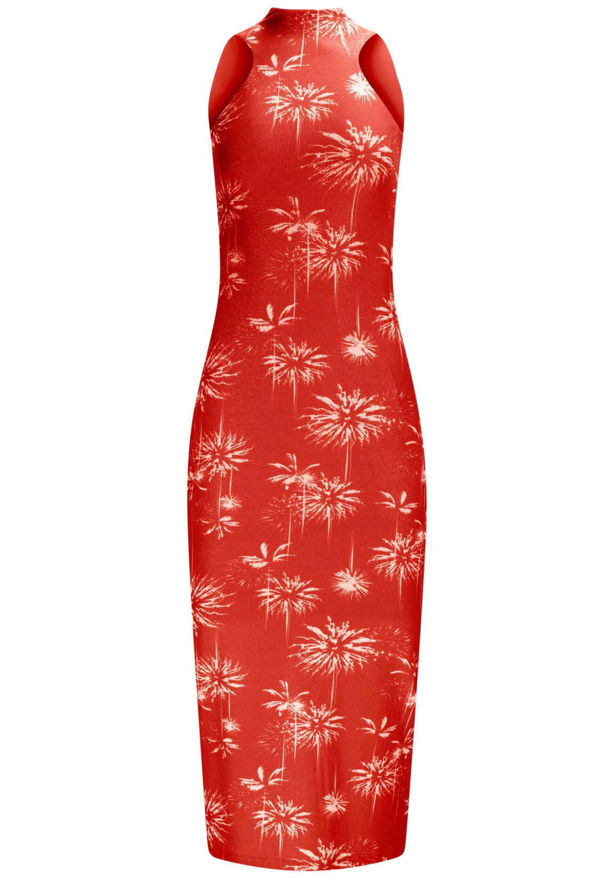 Vestido Midi Halter Neck Estampado Lez A Lez Feminino 3241E