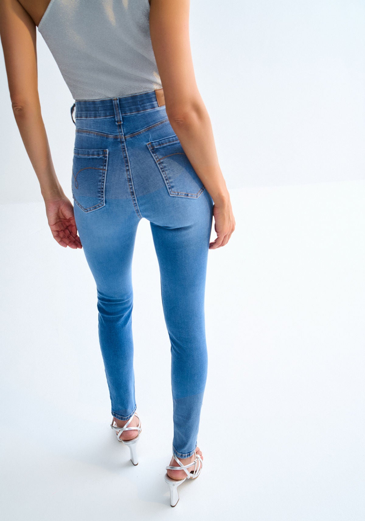 Calça Jeans Skinny Cintura Alta Lez A Lez Feminino 0033E