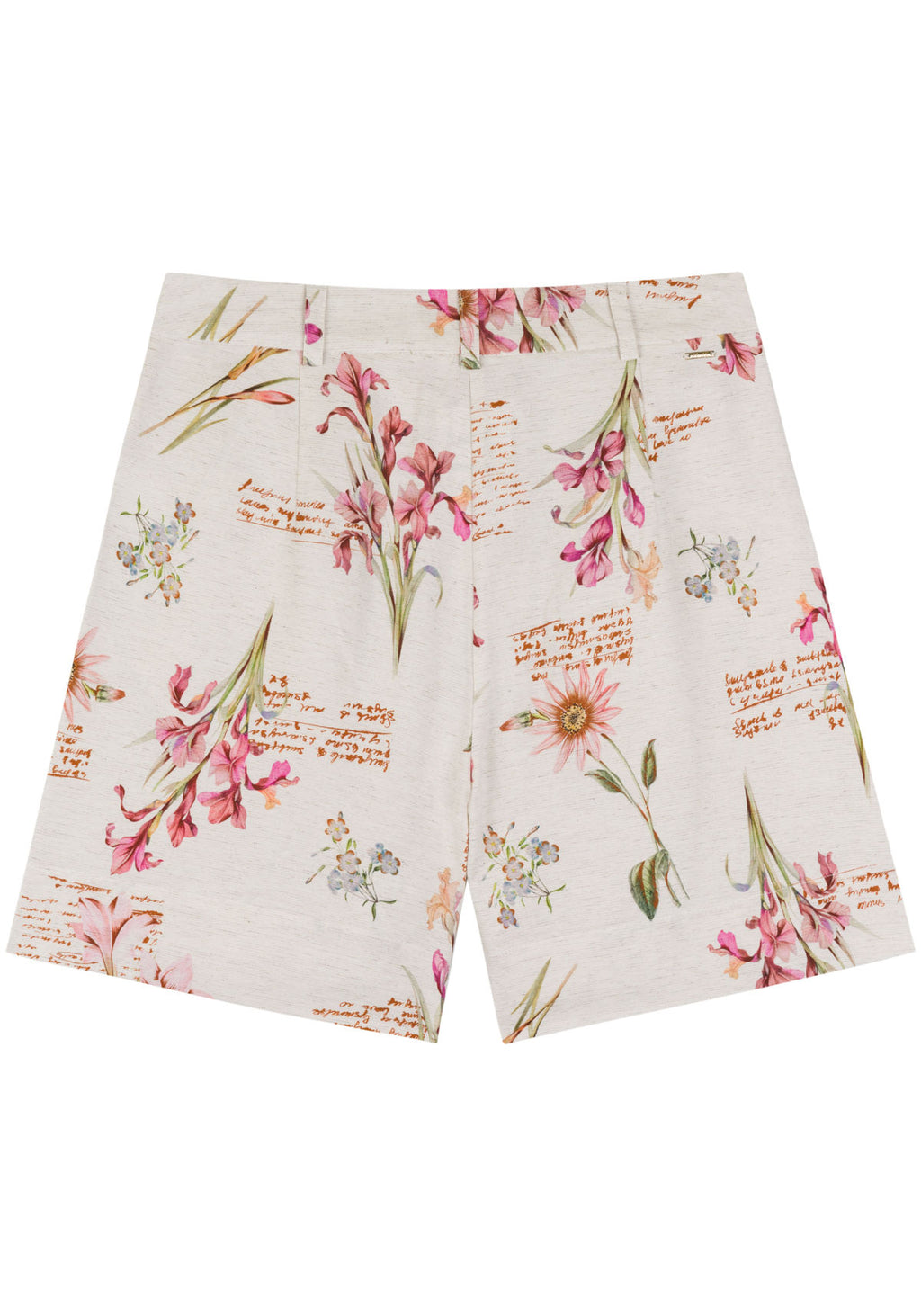 Shorts Estampado De Cintura Alta Lez A Lez Feminino 5198E