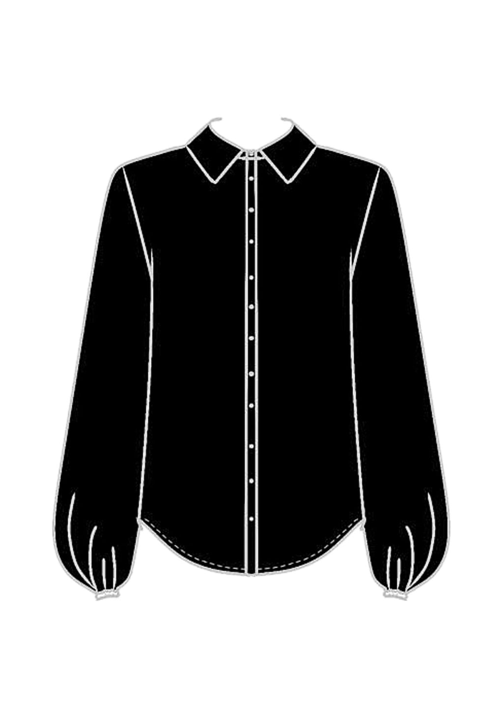 Camisa De Mangas Longas Em Viscose Lez A Lez Feminino 9158E
