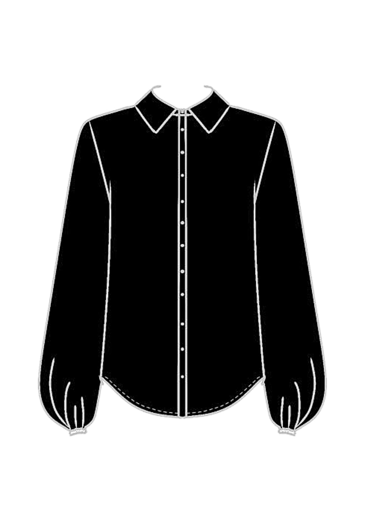 Camisa De Mangas Longas Em Viscose Lez A Lez Feminino 9158E