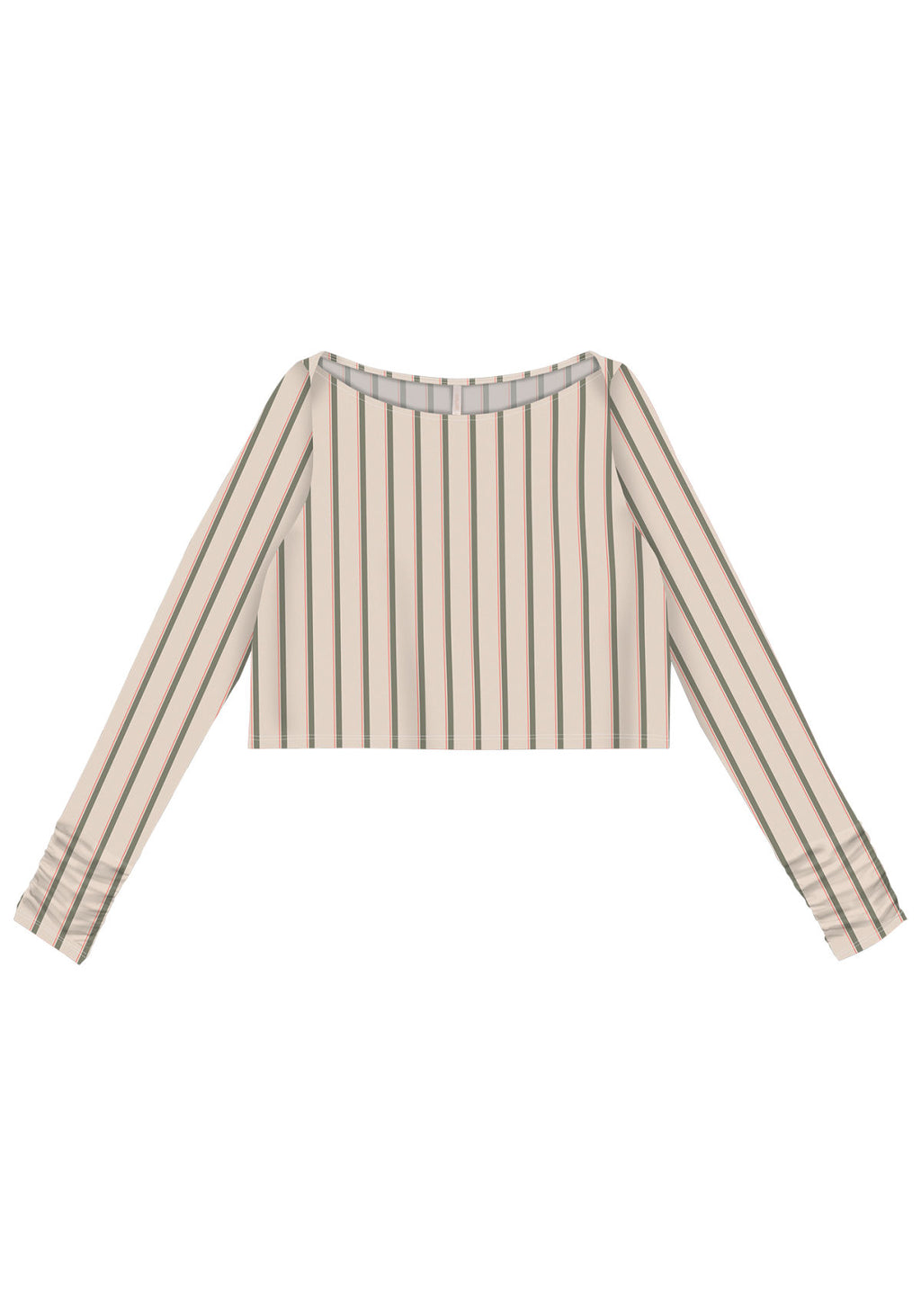 Blusa Manga Longa Cropped Franzido Lez A Lez Feminino 5521L