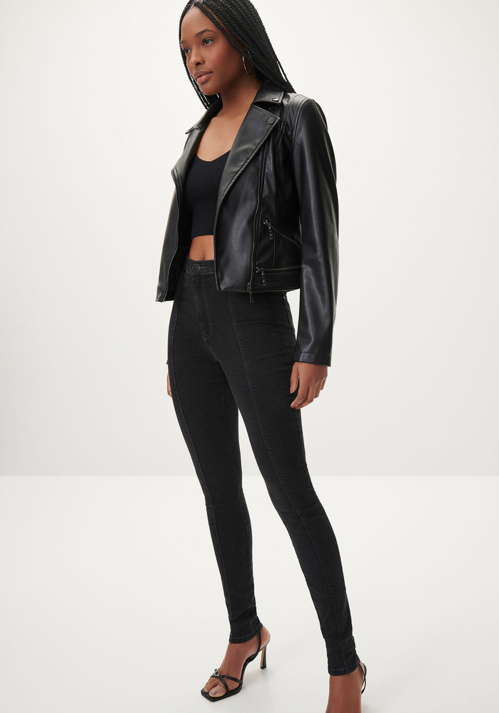 Calça Jeans Jegging Preta Super Lez A Lez Feminino 7897L