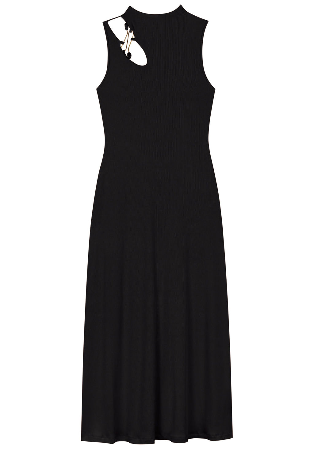 Vestido Chá Em Malha Canelada Lez A Lez Feminino 9270E