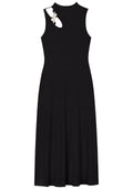 Vestido Chá Em Malha Canelada Lez A Lez Feminino 9270E