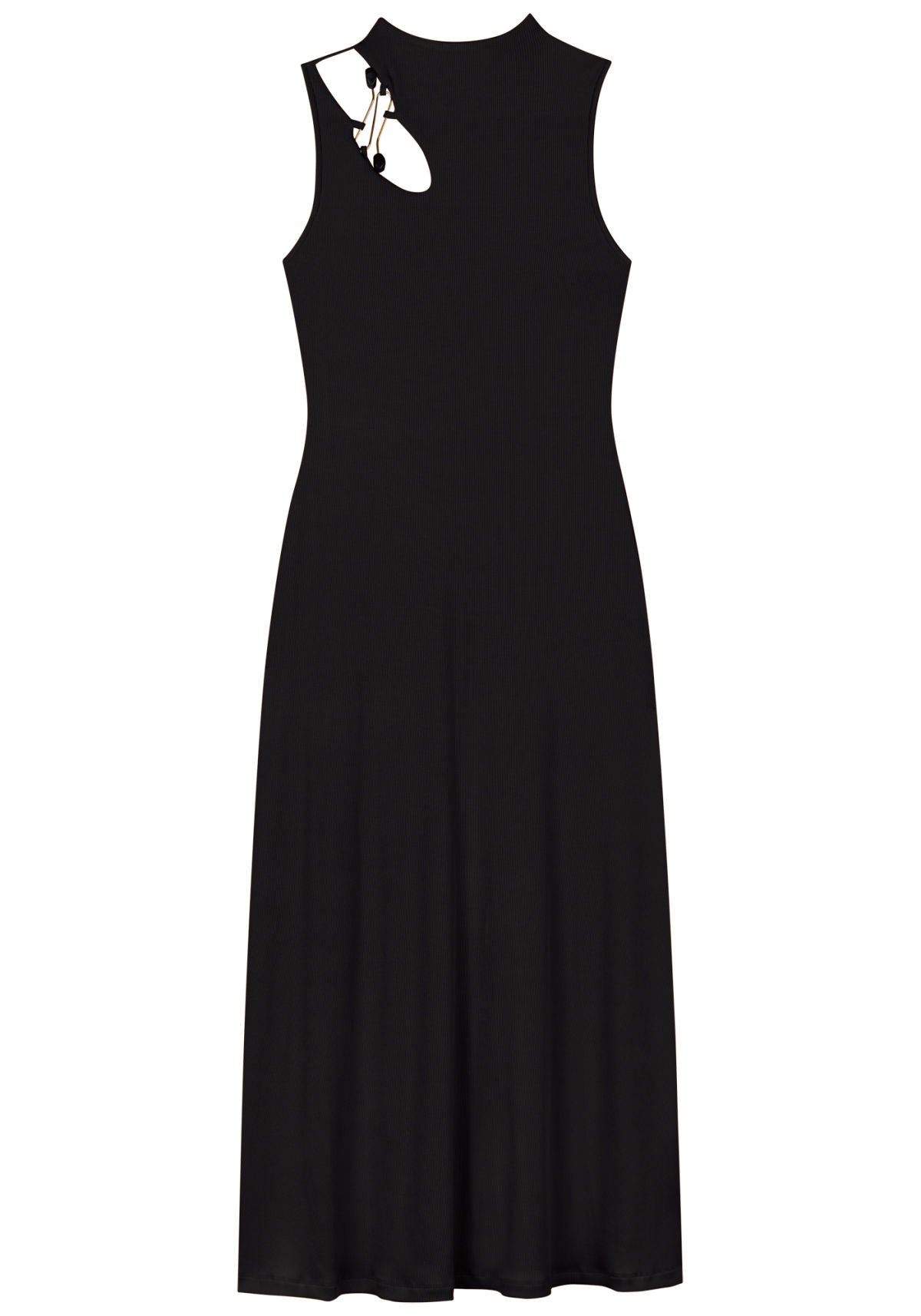 Vestido Chá Em Malha Canelada Lez A Lez Feminino 9270E