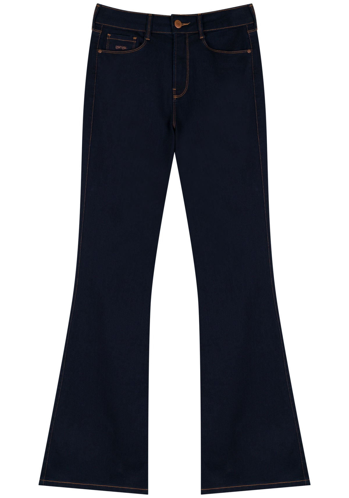 Calça Flare Jeans Com Cintura Alta Lez A Lez Feminino 9365L