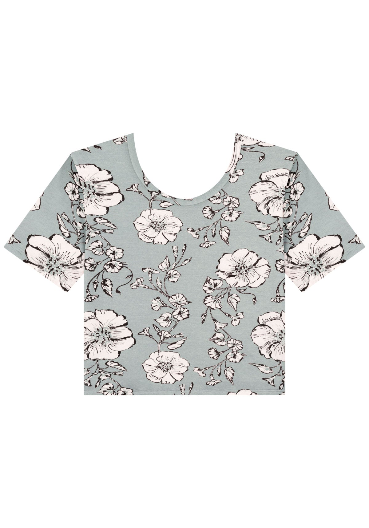 Blusa Curta Estampada Em Malha Lez A Lez Feminino 9042E