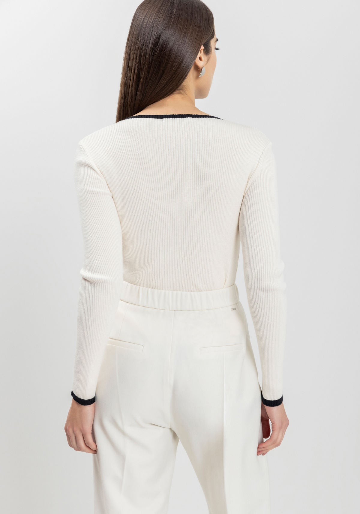 Blusa De Mangas Longas Justa Lez A Lez Feminino 9023E