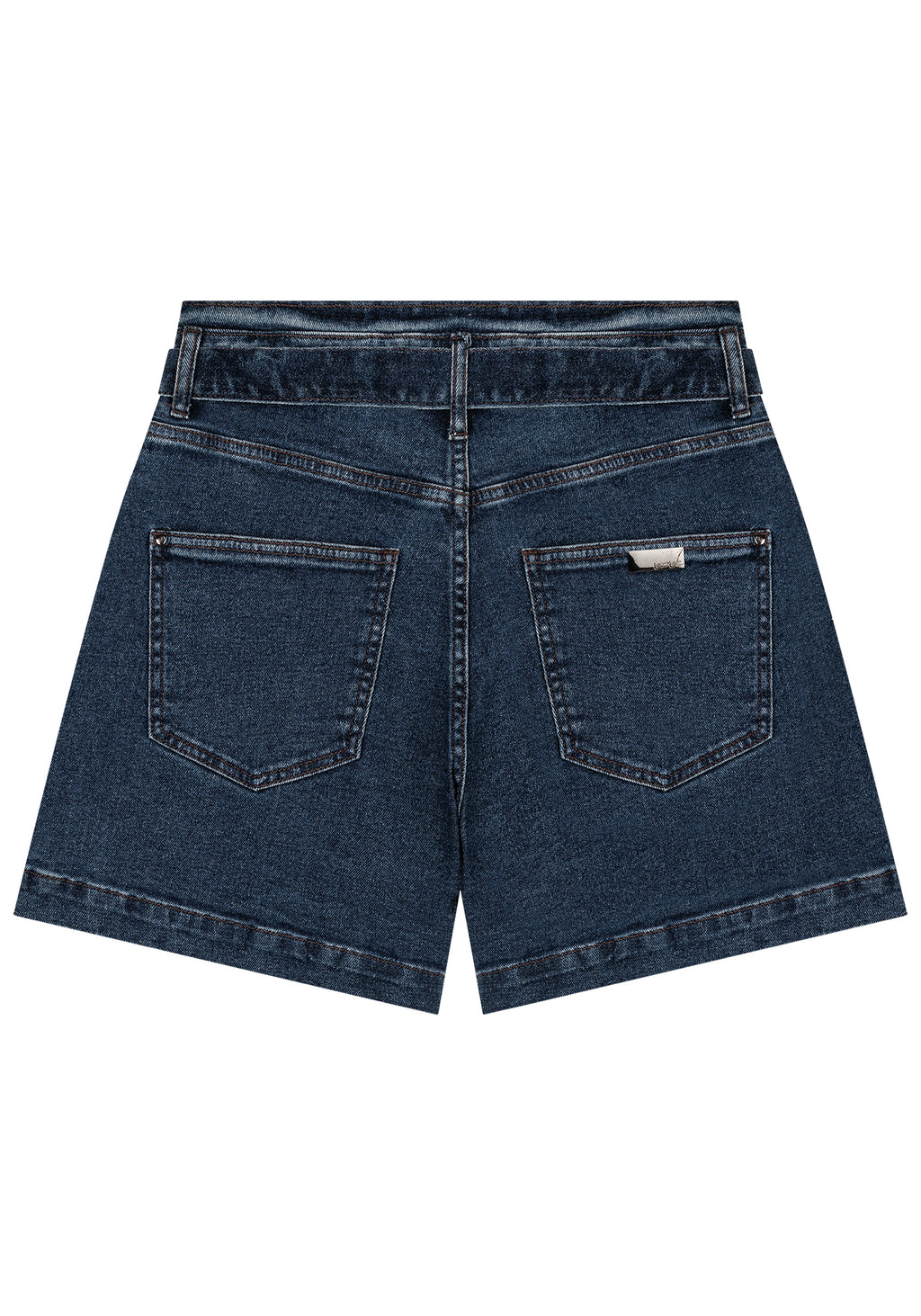 Bermuda Jeans Cintura Alta Lez A Lez Feminino 2059L