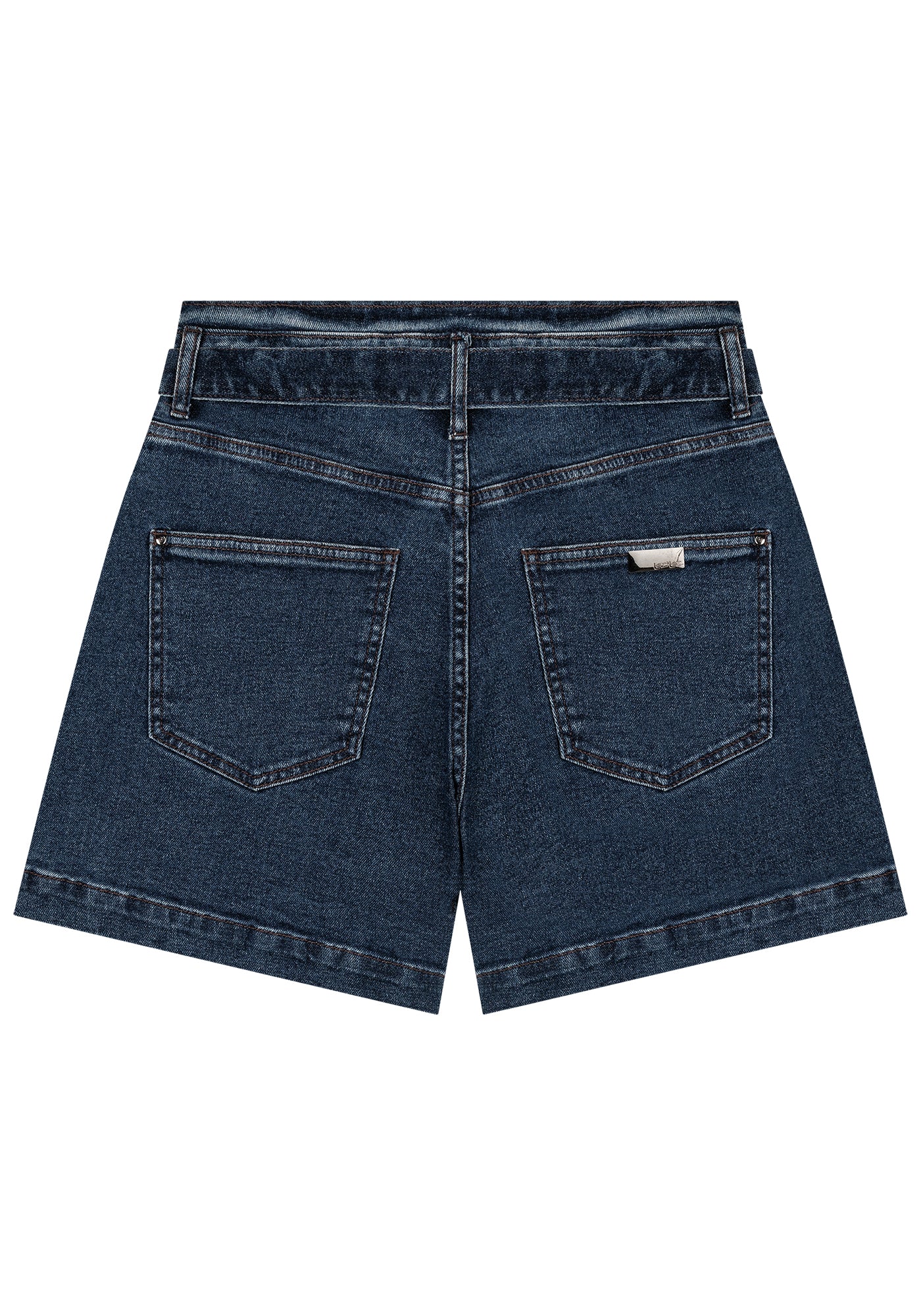 Bermuda Jeans Cintura Alta Lez A Lez Feminino 2059L