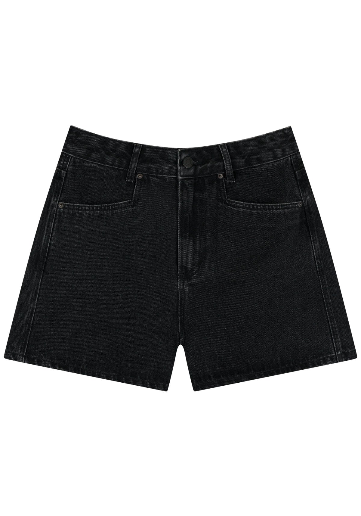 Shorts Jeans Preto Com Cintura Lez A Lez Feminino 2307E