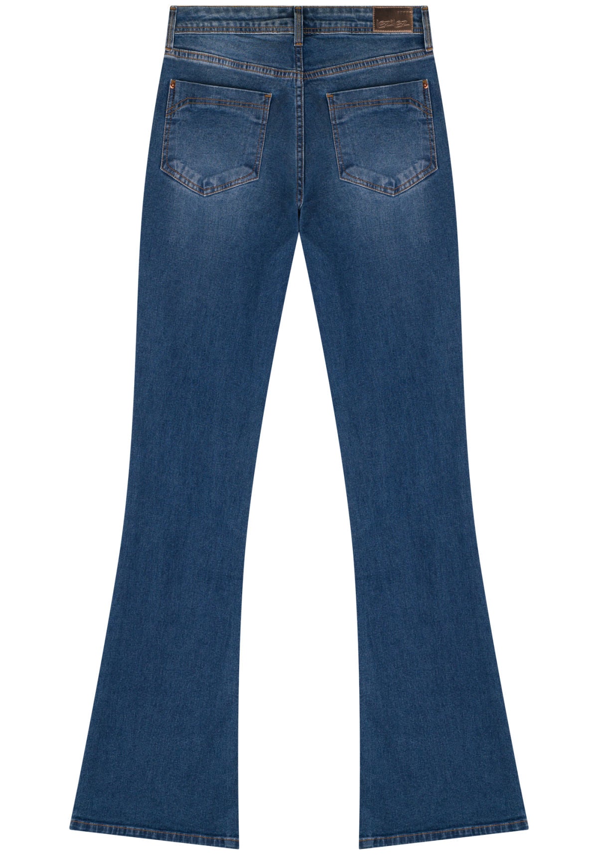 Calça Jeans Flare Com Elastano Lez A Lez Feminino 1518E